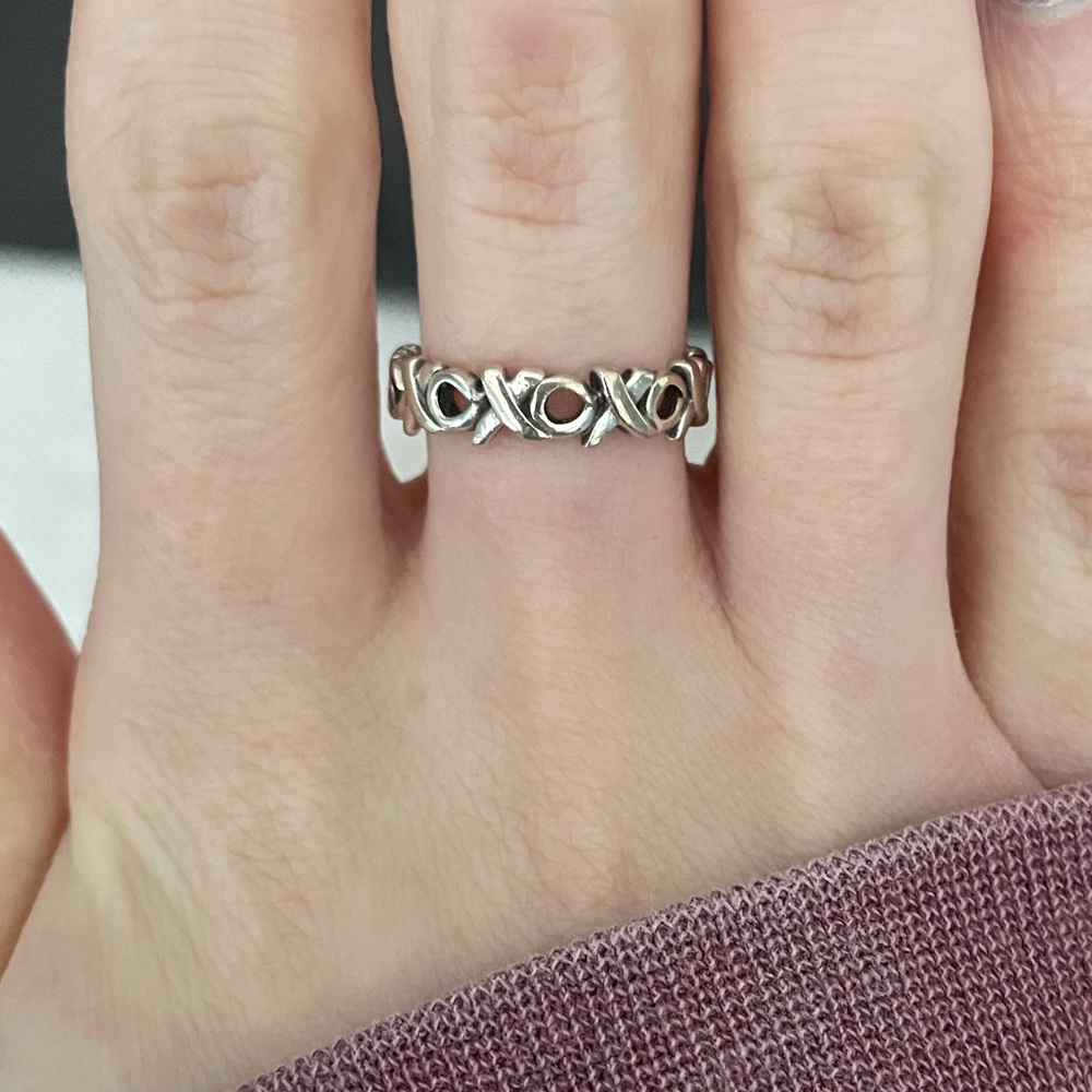 Authentic Tiffany & Co XOXO ring size 5